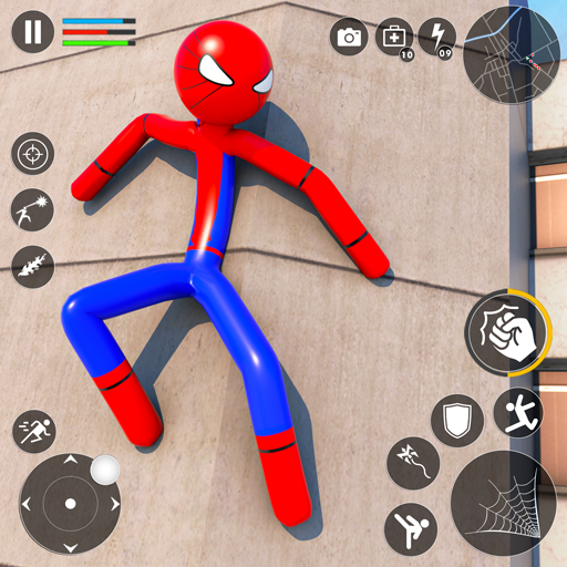 Download Stickman Rope Hero-Spider Game 1.0.10 Apk for android