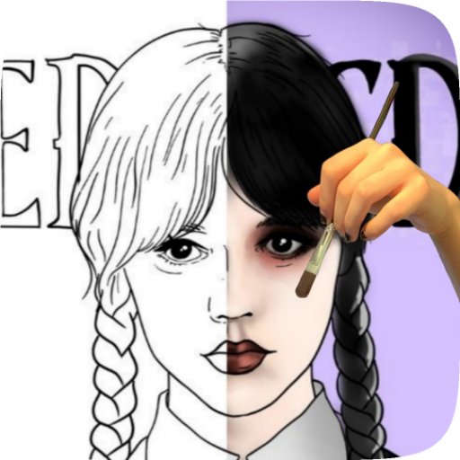 Download Wednesday Addams coloring game 2.32.25 Apk for android Apk