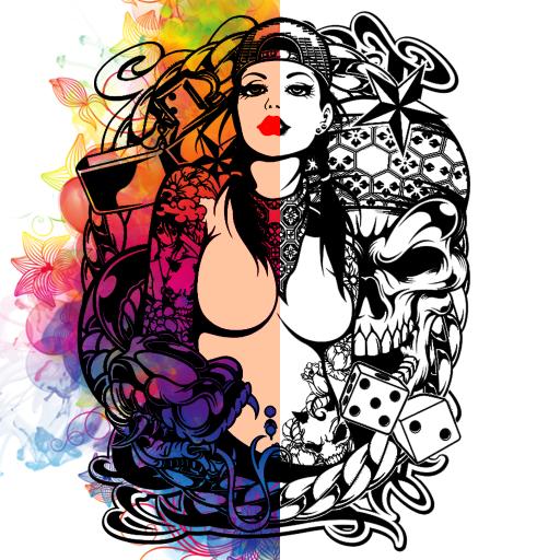 Download Tattoo Coloring Book Adults 1.9 Apk for android