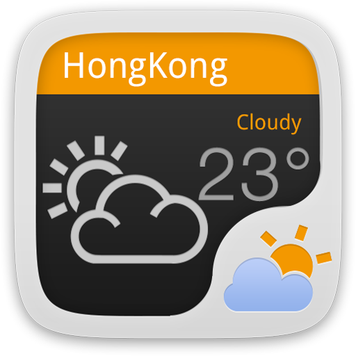 Download Concise black GOWeatherEX 1.6 Apk for android