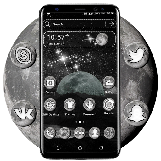 Download Moon Galaxy Theme Launcher 2.4 Apk for android