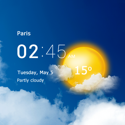 Download Météo et horloge transparent 7.01.6 Apk for android