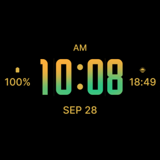 Download Orange Tosca Modern Watch Face  Apk for android