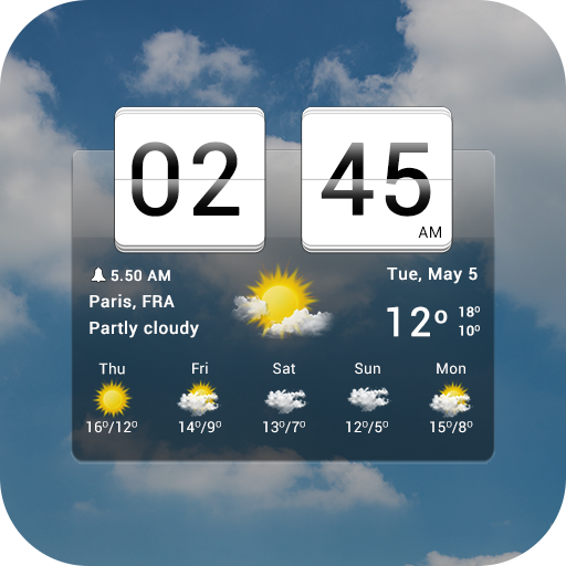 Download Sense flip clock & weather 7.10.1 Apk for android