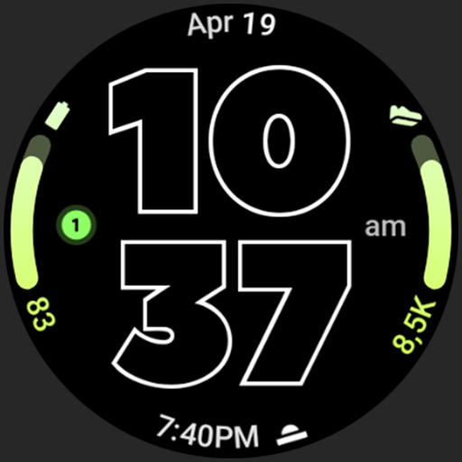 Download Outlined Watch Face  Apk for android